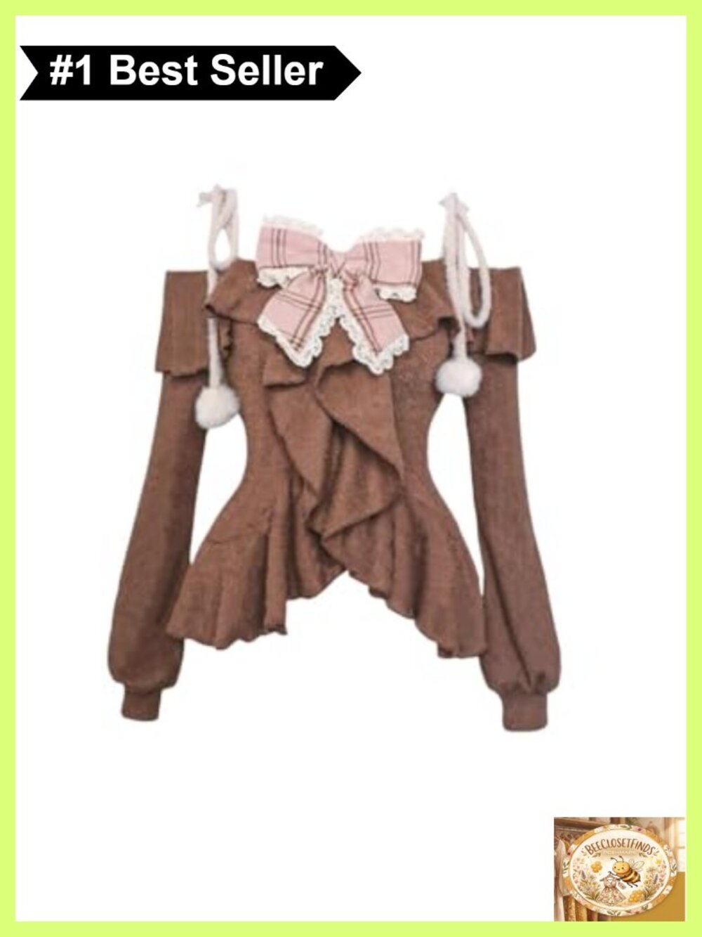 Y2K Kawaii 2-Piece Skirt Set Cotton Blend Bow Top Mini Skirt
